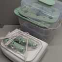 Momcozy 3 Layers Large Bottle Sterilizer and Dryer, Fast Sterilize and Dry, Universal Bottle Sterilizer for All Bottles & Breast Pump Accessories, Touch Screen & Auto-Off Bottle Sanitizer (Green)