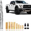 5.5in Chrome Bullet Antenna 50 Cal Truck Antenna Fittings Fit for Ford F150 F250 F350 Raptor/Dodge RAM 1500 2500 3500/Chevrolet Silverado & GMC Majority Short Replacement Antenna (Chrome)