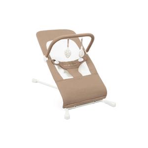Baby Delight Highland Organic Baby Bouncer | Infant | 0 6 Months | 3-Position Recline | Organic Mocha