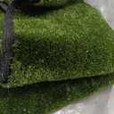 Synthetic Artificial Grass Turf 0.4" Customized Sizes, Drainage Holes Pet Faux Grass Astroturf Rug Carpet 4FTX4FT Indoor Outdoor Rug Area Garden Decor