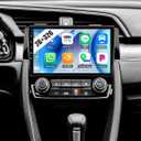 SIXWIN Update Android Car Stereo for Honda Civic 2016-2020 with Wireless Apple Carplay Android Auto Mirror Link 26UI Bluetooth 9 inch Touchscreen with GPS Navigation WiFi EQ FM Backup Camera MIC