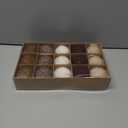 SY Super Bang 15PCS Rustic Christmas Ball Ornaments, 60MM/2.3Inch Shatterproof Ornaments Set for Christmas Tree Hanging Decorations, for Home Farmhouse Bowls Vase Fillers Holiday Party Xmas Decor. (White/Brown/Coffee/Khaki)