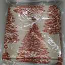 Christmas Tree Pillow Covers 18x18 Set of 2 Red Rustic Vintage Decorative Throw Pillowcases for Home, Living Room, Bedroom, Sofa, Couch, Bed, Chair, Stool, Porch, Office, Cafe, Car