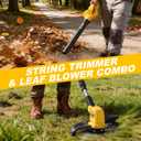 ZEGJAW Leaf Blower & 12-Inch 20v Cordless String Trimmer Combo Kit for Lawn
