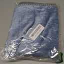 decorUhome Chenille Soft Cozy Throw Pillow Covers 18x18 Set of 2, Modern Farmhouse Boho Velvet Decorative Pillow Cases with Stitched Edge for Couch Sofa Bed Home Decor, Blue