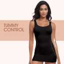 Tummy Control Shapewear for Women  Compression Body Shaper Workout Tank Tops Seamless Square Neck Slimming Camisole (XL)