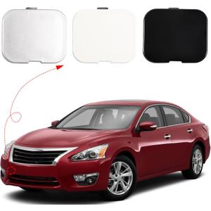 Front Bumper Tow Hook Cover Towing Eye Cap for Nissan Altima 2013 2014 2015 622A03TA0A 622A0-3TA0A (Silver, Right Passenger Side)