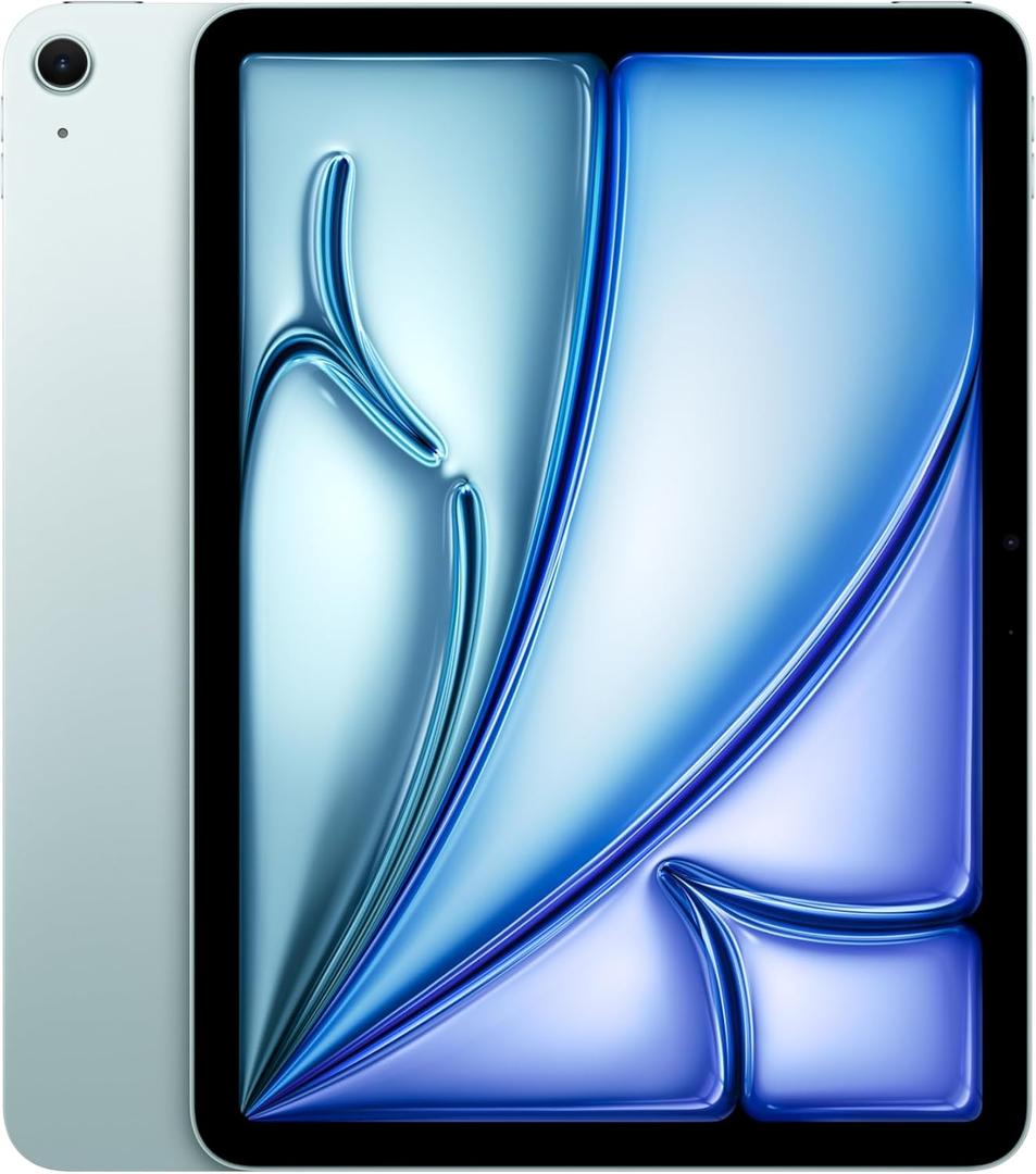 Apple iPad Air 11-inch with M3 chip Built for Apple Intelligence, Liquid Retina Display, 128GB, 12MP Front/Back Camera, Wi-Fi 6E, Touch ID, All-Day Battery Life , Blue
