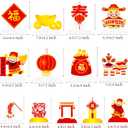 13pcs Chinese New Year Honeycomb Centerpieces 2026 Lunar New Year Red Table Centerpieces for 2026 Spring Festival Supplies Chinese New Years Decorations