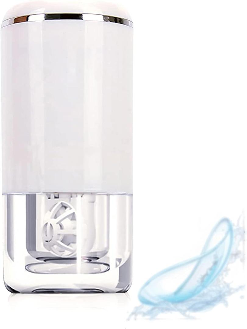 Ultrasonic Contact Lens Cleaner 2.0 (2nd Generation), Intelligent Cleaning Machine for Soft and Rigid Contact Lenses, White