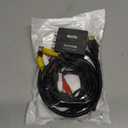 BD&M AV to HDMI Converter, RCA to HDMI, 1080P Mini RCA Composite CVBS Video Audio Converter Adapter Support PAL/NTSC for TV/PC/ PS3/ STB/Xbox VHS/VCR/Blue-Ray DVD Players