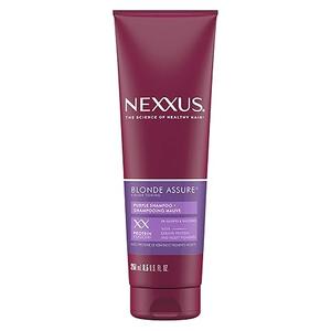 Nexxus Blonde Assure Purple Shampoo, For Blonde Hair Color Care Shampoo, Keratin Protein 8.5 oz