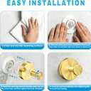Suction Cup Hooks for Shower, Heavy Duty Towel Hooks for Walls No Damage, Suitable for Hanging Towels, Robes, Coats, Holds 15 lbs-2pack, Brushed Gold