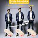 WUTAIN Full Length Gel Height Increase Insoles - Heavy Duty Silicone Shoe Lifts for Leg Length Discrepancy - Trim to Fit Shock Absorption Inserts - Non-Slip Replacement Soles, 1 Pair, Large