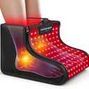 Viconor Red Light Therapy for Feet, Red Light Therapy Shoe Wraps for Feet and Ankle Neuropathy Relief - Portable Infrared Light Therapy Device for Foot & Ankle, Zipper Removable Adjustable Timer