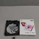 Prism 4 MAX 120mm ARGB case Fan,Infinity Mirror RGB Light Effect 5V 3PIN Motherboard Light Sync 800~1600RPM PWM PC Fan Suitable for Computer Case and CPU CoolerWhite