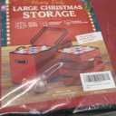 Holiday Cheer Premium Christmas Ornament Storage with 8 Tray  Christmas Storage Container with Dividers Perfect for Holiday Decorations Fits 128 Holiday Ornaments  Tear-Proof Fabric (Large, Red)