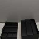 Perfume Cologne Organizer for Men: 3 Tier Wooden Perfumes Stand, Desktop Parfum Holder Wood Display Shelf with Cabinet, Bedroom Dresser Makeup Lotion Jewelry Storage Rack with Drawer