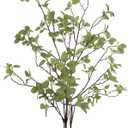 2 pcs Artificial Greenery Stems, 41.3 Tall Fake Plants Branches Faux Greenery Ficus Twig Leaf for Home Garden Shop Office Desk Decoration