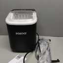 Igloo Premium Self-Cleaning Countertop Ice Maker Machine, Handled Portable Ice Maker, Produces 26 lbs. in 24 hrs. with Ice Cubes Ready in 6-8 Minutes, Comes with Ice Scoop and Basket (Black)