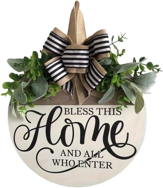 Spring Summer Decorations Wreath Welcome Home Sign for Front Home Door Decorations Outside All Seasons