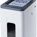 Heavy Duty Paper Shredder: 400-Sheet Auto Feed P5 Micro-Cut Document Credit Card Shredding with Jam-Proof Design for Home Office Business School
