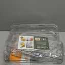 Sorbus Refrigerator Organizers and Storage Bins Set of 6  Includes 2 Wide Bins, 2 Narrow Bins, Soda Can Organizer (12 Cans), and 14 Egg Holder  Clear Bins for Fridge Organization, Pantry, Freezer