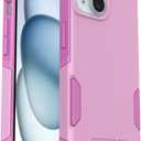 OtterBox iPhone 17e, 16e, 15, 14, & 13 Commuter Series Case - Run Wildflower (Pink), Slim & Tough, Pocket-Friendly, with Port Protection