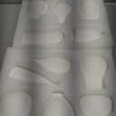 JOJUNO White Bud Vases, Small Ceramic Vase Set of 11, Mini Pottery Vases for Flowers, Decorative Pieces for Home Modern Decor, Boho Decor, Chic Accents for Living Room Dining Table Shelves