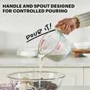 2 x Pyrex Essentials (2-Pack) Glass Measuring Cups Set, (1 & 2 Cup) Measuring Cups For Prepping, Baking and Cooking, Preheated Oven, Dishwasher, Freezer, and Microwave Safe