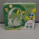 iClever Kids Headphones for School Travel, Safe Volume Limited, HD Mic Stereo Sound Over-Ear Girls Boys Headphones for Kid, FunShare Foldable 3.5mm Wired for iPad Computer, HS19 (Blue)