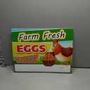 Fresh Eggs for Sale Sign, 18x24 DS Coroplast, Large Outdoor Farm Fresh Eggs Sign with Blank Space for Personal Info