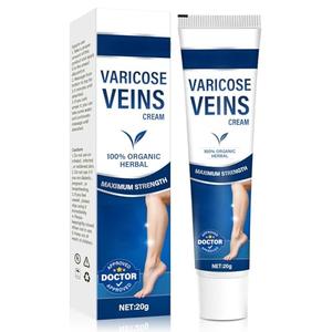Varicose Veins Treatment for Legs, Varicose Veins Soothing Relief Cream to Improve Circulation, Reduce Swelling & Discomfort Exp 2028/07/15