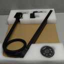 Led Desk Lamp for Office Home - Eye Caring Architect lamp with Clamp,Dual Screen Computer Monitor Work Smart Light: 24W 5 Color Flexible Adjustable Lighting Table Lamp for Study Drafting (Black)