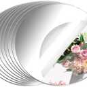 10 Pack Round Mirrors for Centerpieces, 8 inch Circle Mirror Centerpieces for Tables, Mirror Tiles for Wall Table Wedding Centerpieces Mirror Plates for Candle Wedding Decorations