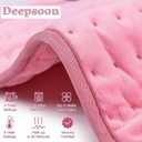 Deepsoon Heating Pad,Electric Heating Pads for Back,Neck,Moist Heating Pad for Abdomen Shoulder Knee Legs,Dry/Moist Heat&Auto Shut Off,Mother's Day Birthday for Men and Women,BabyPink,33x17 Inch