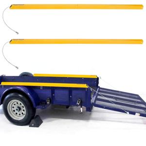 ECOTRIC 2-Sided Assist System Tailgate Utility Trailer Gate&Ramp w/ 12 to 24 Inch Height Side Rail 4 to 6 Feet Height Ramp Trailer Tailgate Ramp Lift Assist System Maximum 400 Lbs Load Capacity (1Pcs)