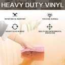 Clear Table Cover Protector 14 x 32 Inch, 1.5mm Thick Plastic Desk Protector Mat, Rectangular Waterproof PVC Clear Placemats, Vinyl Desk Cover for Desktop, Dining Room Table, Coffee End Table