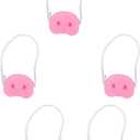 Pig Nose for Funny Game, The Oinkcredible You Laugh You Lose Party Game, Pig Voice Nose Refill (5)