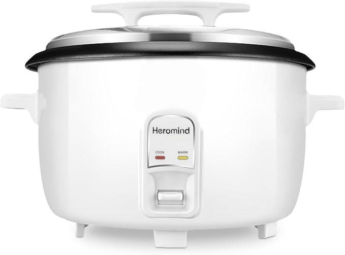 Commercial Rice Cooker 46-Cup, 9Qt Large Capacity Cooker
Large capacity 1600W rice cooker with nonstick inner pot, auto keep warm, easy clean for catering, parties and big families