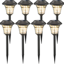 MAGGIFT 8 Pack Solar Pathway Lights Outdoor Solar Garden Lights for Patio, Yard, Driveway