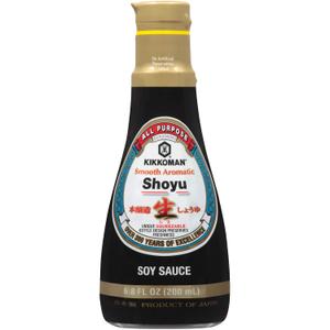 5 x Kikkoman Smooth Aromatic Soy Sauce, 6.8 Fl Oz (EXP 01/06/27)