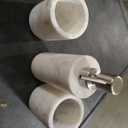 Premium White Marble Bathroom Accessories Set | 5 Piece Bathroom Set with Liquid Soap Dispenser, 2 Toothbrush Holders, Soap Holder & Marble Tray | Elegant Bathroom Countertop Organizer