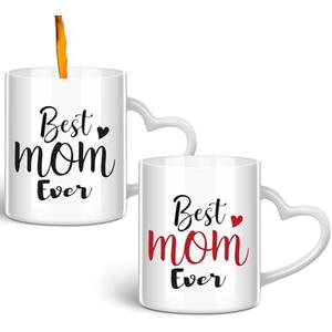 Blushtier Mother Gifts for Women Best Mom Ever Color Changing Coffee Mug 11 oz Mom Heat Sensitive Mug White Ceramic Cup Funny Mom Birthday Gift from Kids Daughter Son