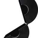 Door Knob Lockout Device (Matt Black, Padlock Not Included). Door Handle Lock - Prevents Doorknobs from Turning and Access to Keyhole. Childproof Door Knob Cover.