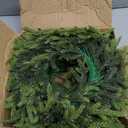 4 Pcs Christmas DIY Gree Wreath 10 Inch Green Artificial Wreaths DIY Faux Plain Wreaths Front Door Green Farmhouse Cabinets Wreath Indoor Outdoor Wall Decor(Pine Needle)