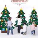 HBlife Felt Christmas Tree 3ft DIY Christmas Decorations Clearance with 26 PCS Ornaments Wall Decor with Hanging Rope for Xmas Gifts Home Door