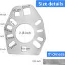 Stainless Steel Pinion Yoke Wrench Tool,Suitable for Various Styles of Yokes,Axles,Flanges;Fits for Most Sockets Extra 1/2" Hole;Strength Puller Suitable for loosening nuts flanges