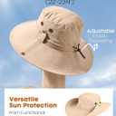 FURTALK Sun Hats for Men Fishing Hat UPF 80+ Foldable Wide Brim Outdoor Hiking Beach Summer Hats (Khaki)