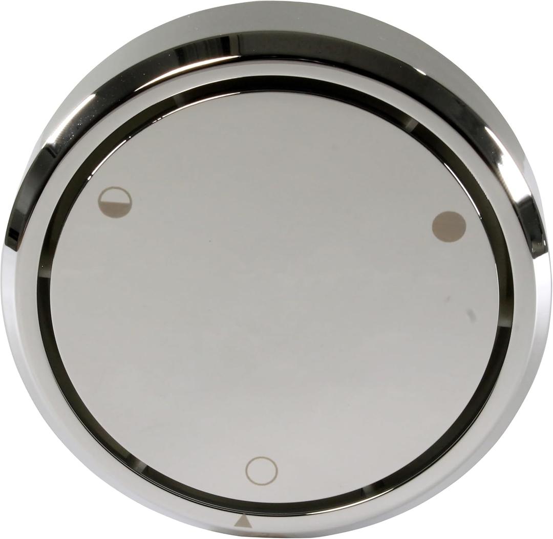 Westbrass D493CHM-05 Universal Patented Deep Soak Round Replacement 2-Hole Bathtub Overflow Cover for Full and Over-Filled Closure, Polished Nickel (1 Pack)